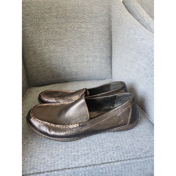Born Men\'s Black Leather Slip-on Driving Loafers Size 11.5 main image 6